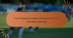 3-4-3 Przejście do ataku z formacji 4-1-2-1-2: Szerokość, pressing